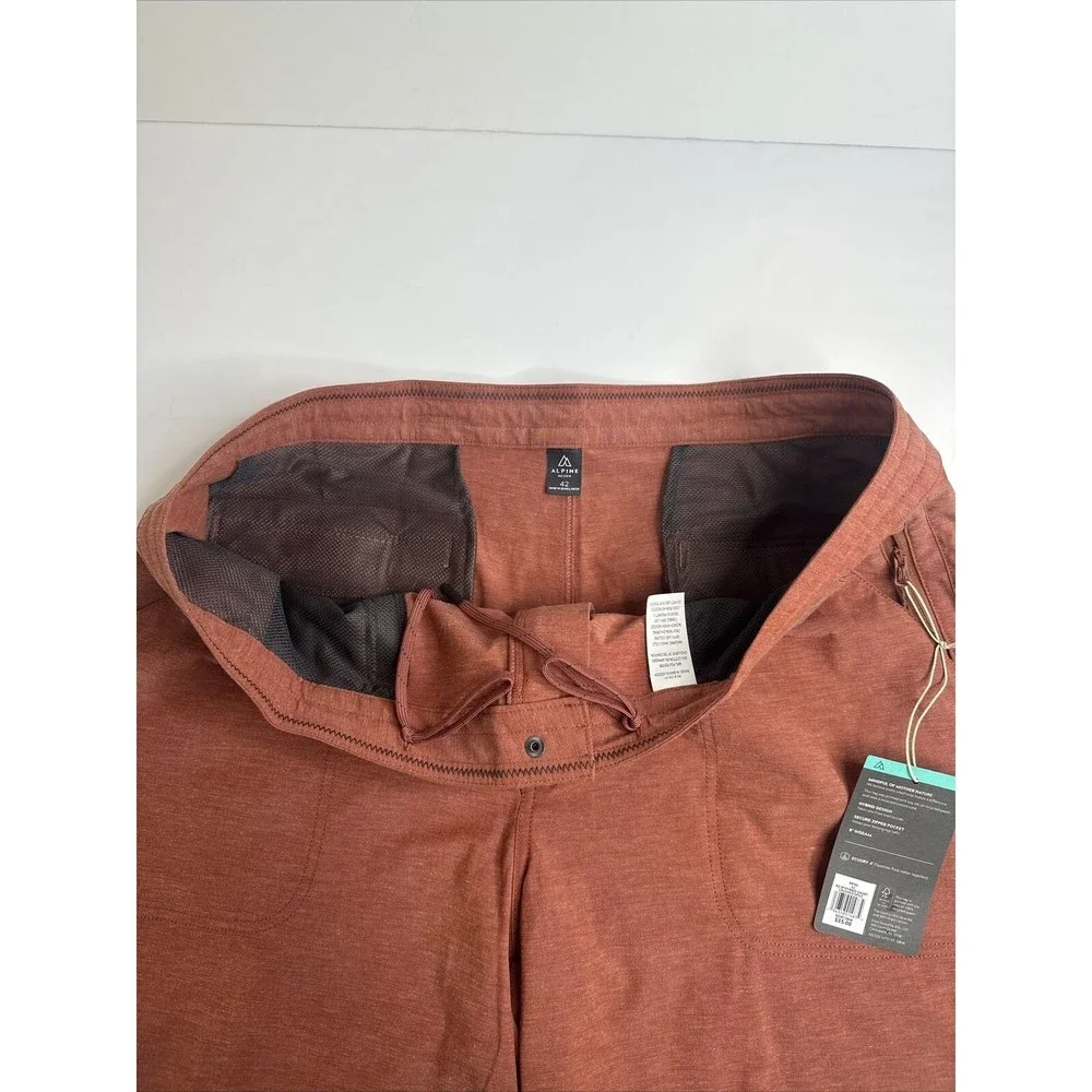 NWT Alpine Design Men's Size 42 Hybrid Hiking Swim Shorts 8” Inseam Zip Pocket - Picture 5 of 11